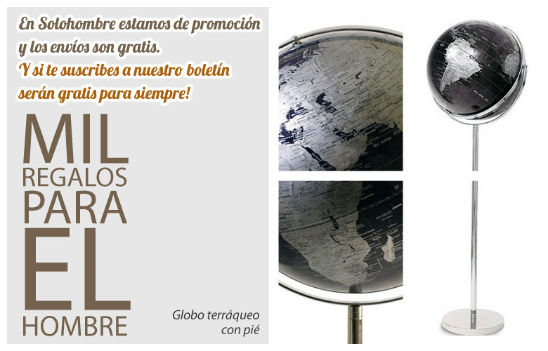 Globo terráqueo con pié