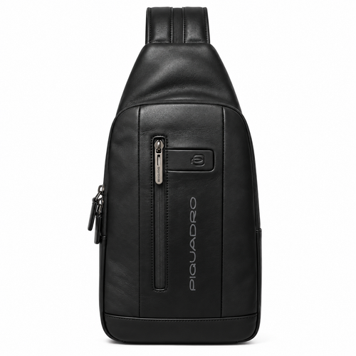 Bolso cruzado de piel Piquadro convertible en mochila