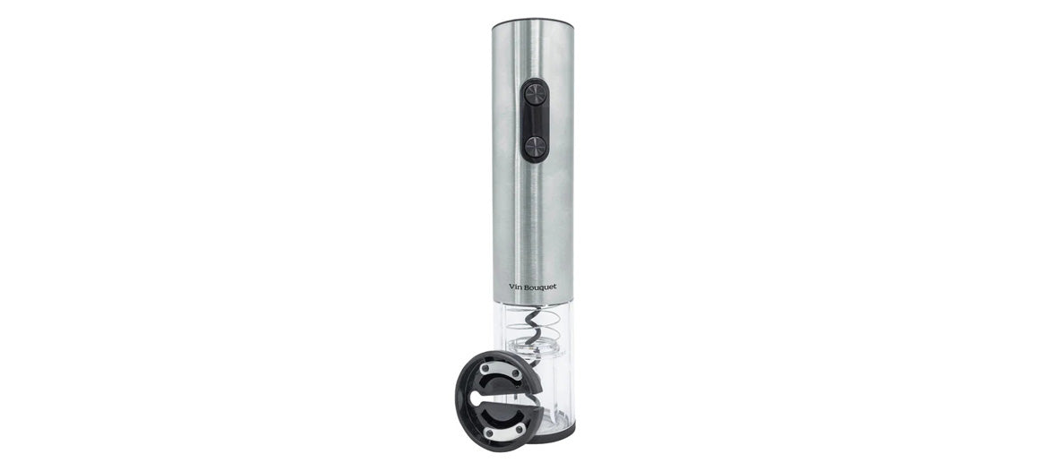 Abridor descorchador eléctrico para el vino con corta capsulas a pilas