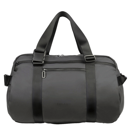 Bolsa de fin de semana o deportes versátil, se puede llevar también como mochila color negro - Solohombre