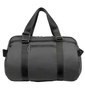 Bolsa de fin de semana o deportes versátil, se puede llevar también como mochila color negro