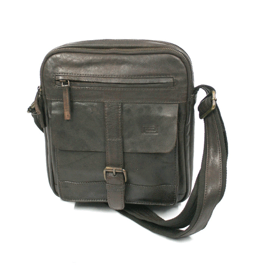 Bolso bandolera de piel envejecida para Ipad o tableta - Solohombre
