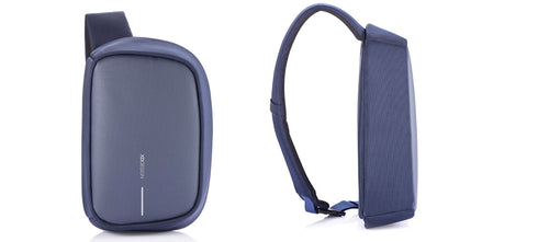 Bolso bandolera cruzada con entrada de USB color azul