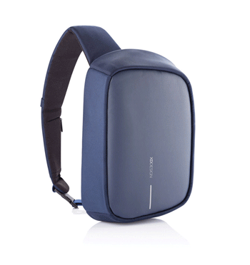 Bolso bandolera cruzada con entrada de USB color azul