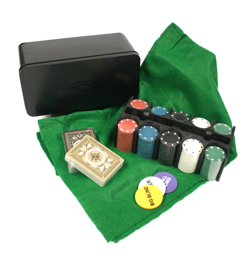 Caja con todo lo necesario para jugar al poker - Solohombre