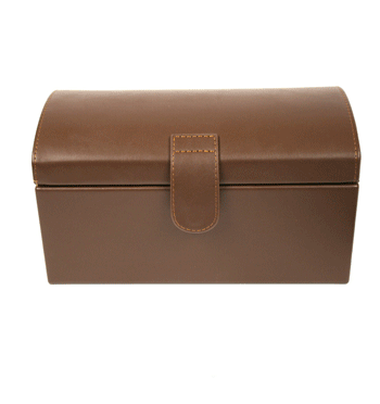 Caja de símil piel  para guardar cinturones