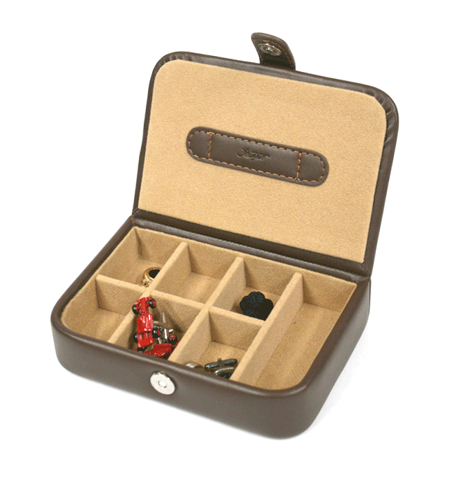 Caja para guardar gemelos de símil piel - Solohombre