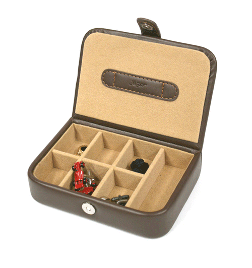 Caja para guardar gemelos de símil piel - Solohombre