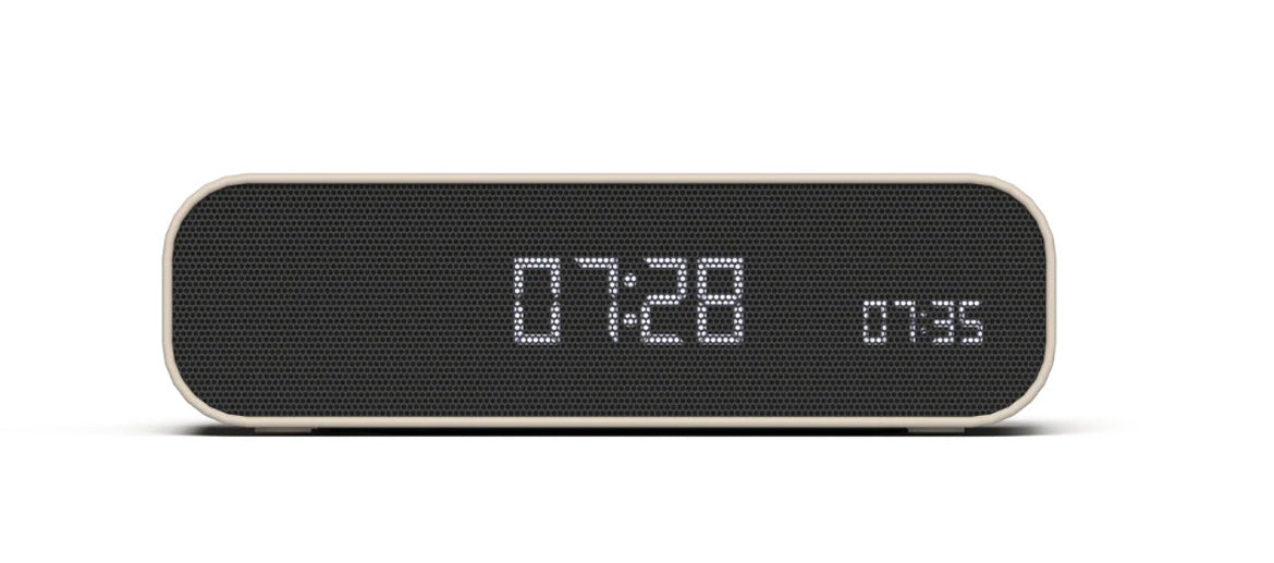 Cargador inalambrico de móvil con reloj despertador y bluethooth para oir tu música