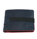 Cartera de piel vacuno con billetera y tarjetero tipo americano y cierre elástico - comprar online precio 30€ euros