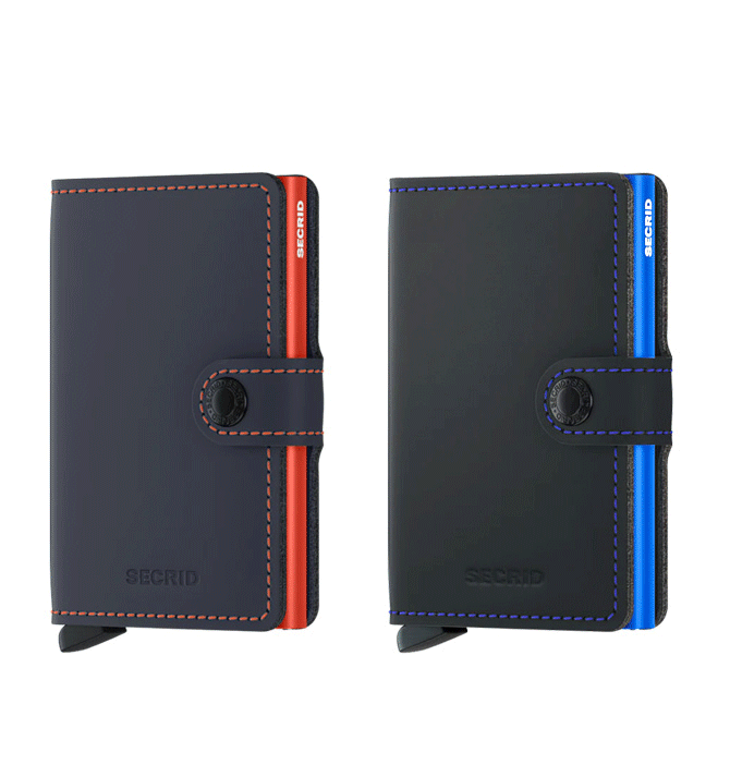 Cartera Tarjetero billetera Secrid con Cardprotector piel mate - Solohombre