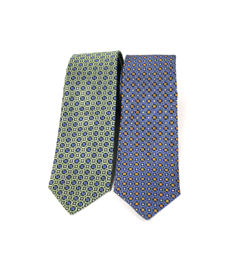 Corbata de seda natural con dibujo corbatero