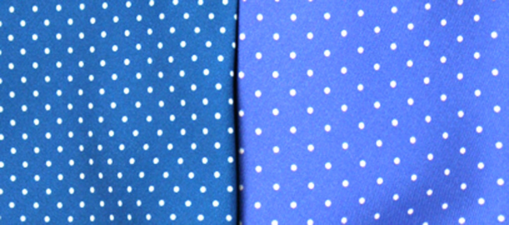 Corbata de seda natural con lunares pequeños