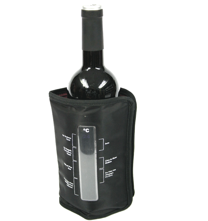 Funda enfriadora inteligente para el cava o champagne