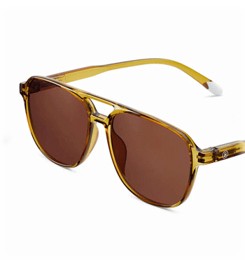 Gafas de sol con lentes polarizadas de color oliva