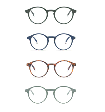 Gafas para protegerte los ojos mientras trabajas con dioptrías modelo redondeado