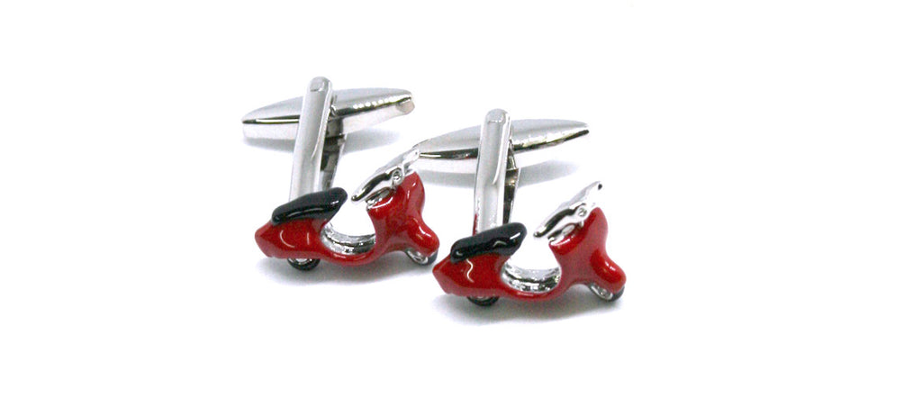 Gemelos divertidos de moto Vespa