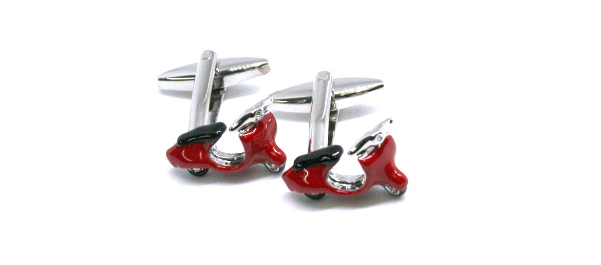Gemelos divertidos de moto Vespa