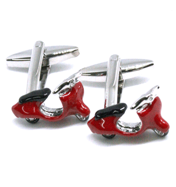 Gemelos divertidos de moto Vespa