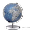 Globo terráqueo con luz de 25 cms de diámetro color azul - Solohombre