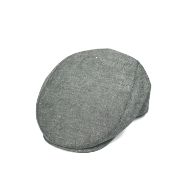 Gorra plana de algodón en color gris para protegerte del sol del verano