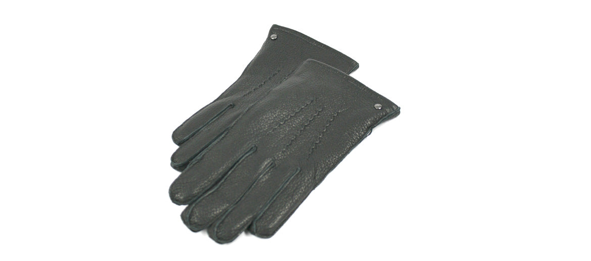 Guantes táctiles de piel color negro