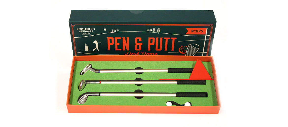 Juego de bolígrafos para los aficionados al golf