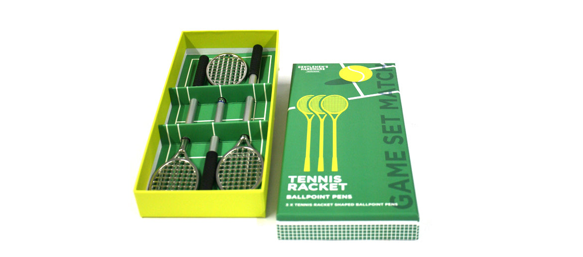 Juego de bolígrafos para los aficionados al tenis