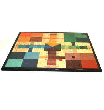 Juego de parchís lacado