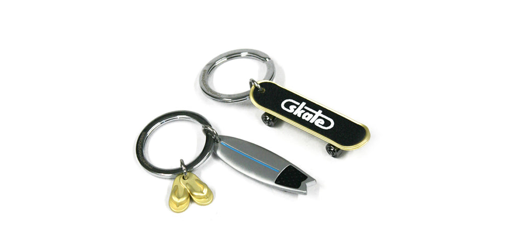 Llavero para los aficionados a Surf y Skate