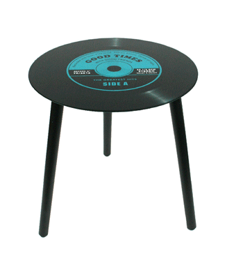 Mesa auxiliar de vinilo para tu casa nueva