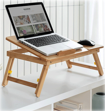 Mesa plegable con atril para trabajar en casa ¡cómodamente!