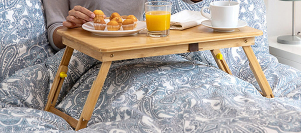 Mesa plegable con atril para trabajar en casa ¡cómodamente!