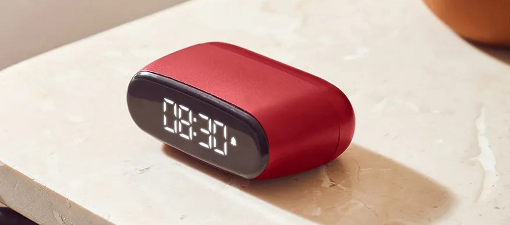 Mini reloj despertador con pantalla táctil con luz de leds