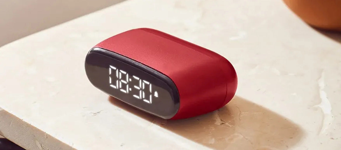 Mini reloj despertador con pantalla táctil con luz de leds