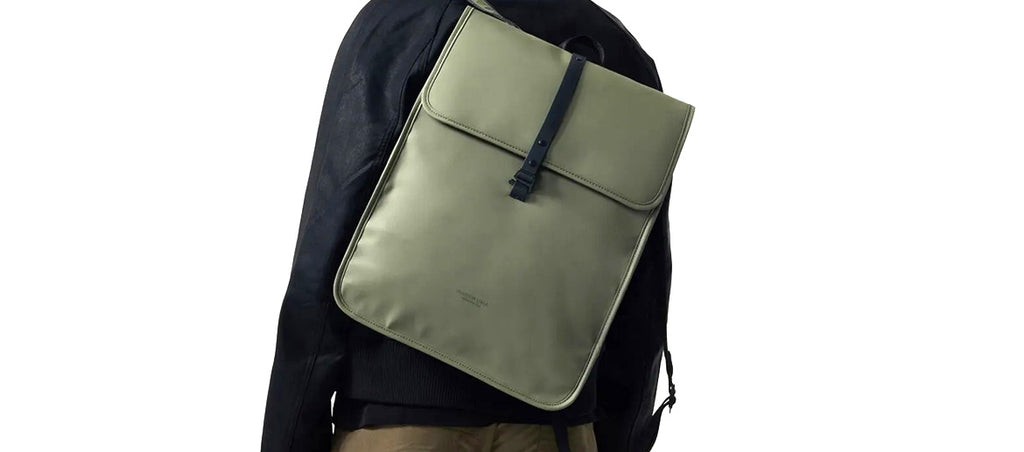 Mochila de trabajo para portátil de 13" pulgadas color verde