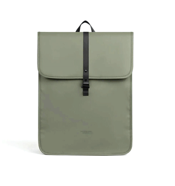 Mochila de trabajo para portátil de 13" pulgadas color verde