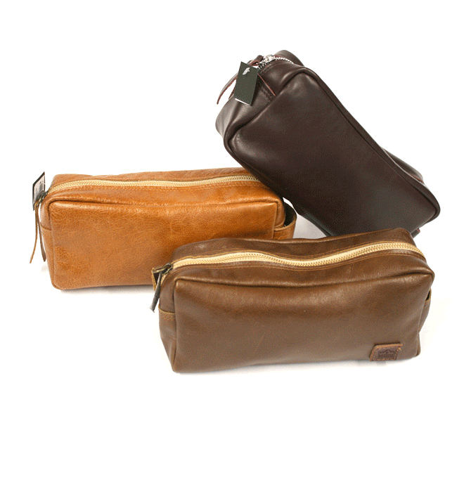 Neceser bolsa de aseo para viaje de piel - Solohombre