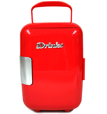 Nevera mini color rojo para casa y despacho