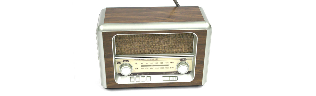 Radio AM/FM con bluethooth a corriente o pila recargable para tu despacho o casa