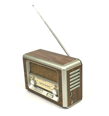 Radio AM/FM con bluethooth a corriente o pila recargable para tu despacho o casa