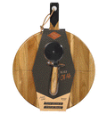 Set de corta-pizzas y tabla de madera de acacias - Solohombre