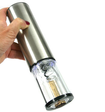 Set de vino con sacacorchos eléctrico recargable, bomba de vacio, dos tapones y descapsulador