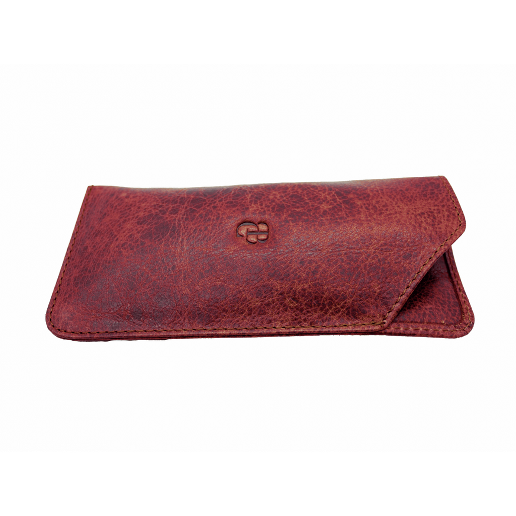 Funda de gafas de piel