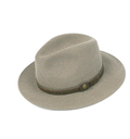 Sombrero enrollable 100% lana y repente al agua color topo - Solohombre