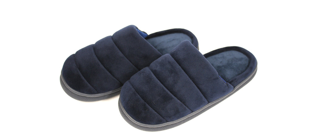 Zapatillas de estar por casa destalonadas color azul
