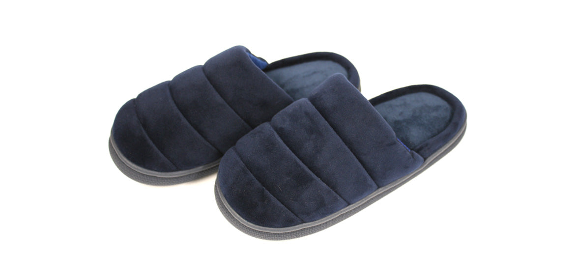 Zapatillas de estar por casa destalonadas color azul
