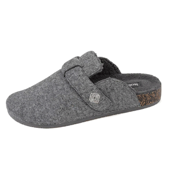 Zapatillas de estar por casa destalonadas tipo zueco color gris