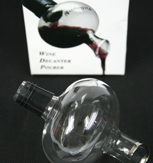 Aireador de vino y decantador en cristal