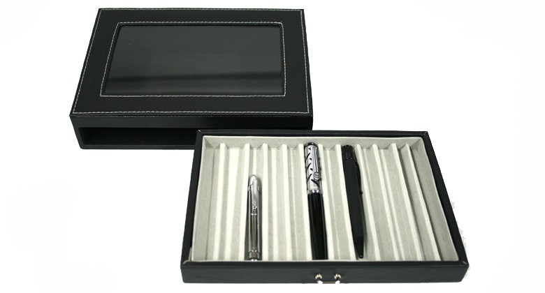 Caja para plumas y bolígrafos, 12 unidades